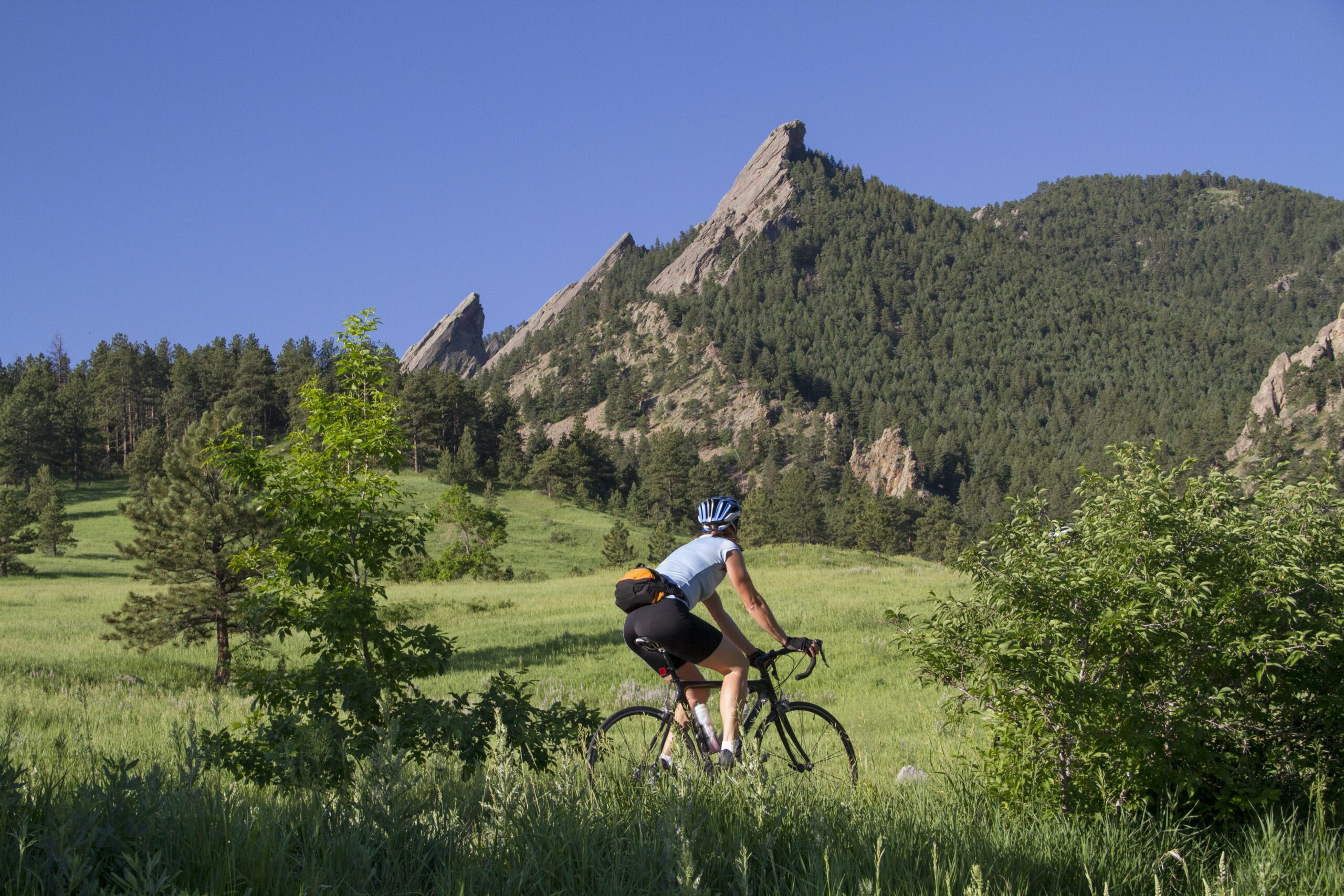 Mountain Biker in Boulder CO