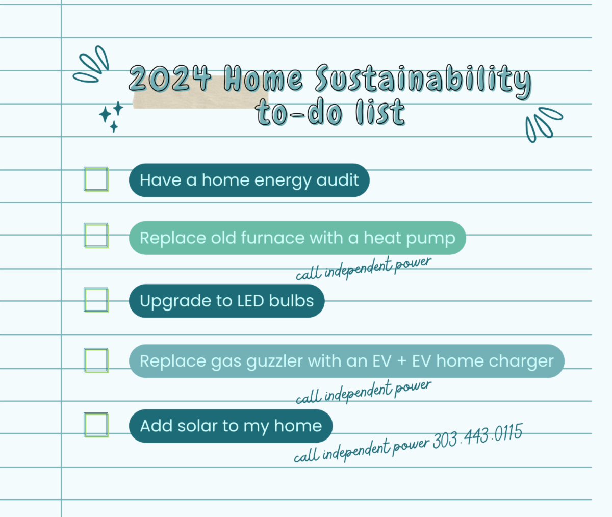 Home Sustainability To-Do List